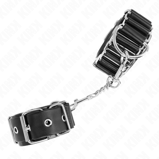 Kink Wrist Restraint Kink - Hinge-Like Thin Wrist Restraints Black Adjustrable 16-22 Cm X 3.5 Cm
