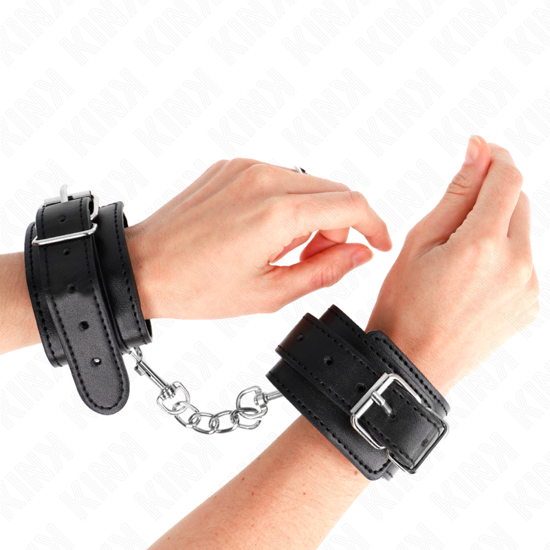 Kink Wrist Restraint Kink - Thin Wrist Restraints Black Adjustable 21-33 Cm