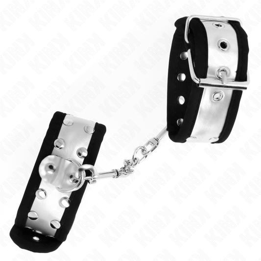 Kink Wrist Restraint Kink - Thin Wrist Restraints Black / Silver 30 X 4 Cm