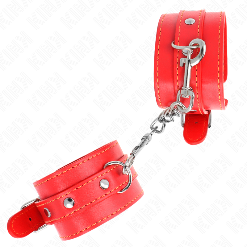 Kink Wrist Restraint Kink - Thin Wrist Restraints Red Adjustable 21-33 Cm