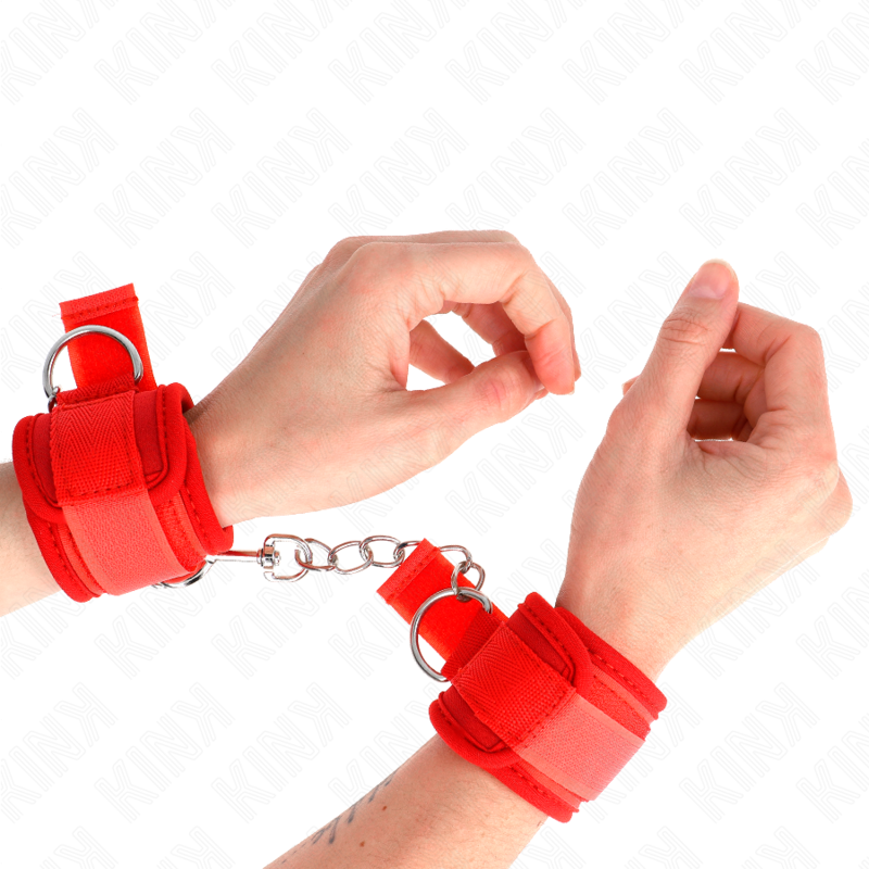 Kink Wrist Restraint Kink - Neoprene Wrist Restraints Red 42 X 5 Cm