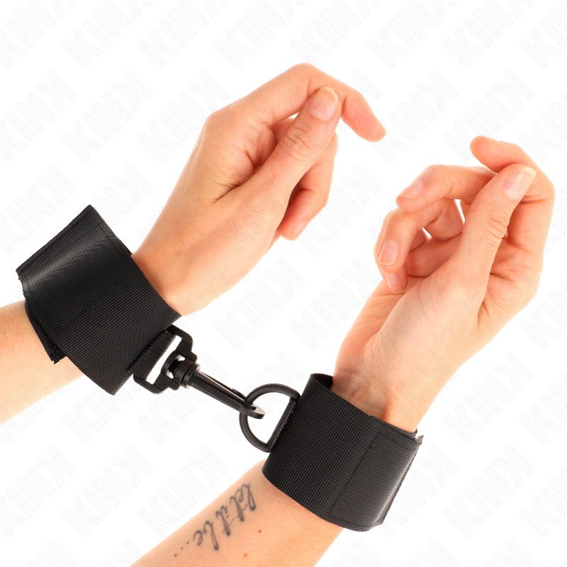 Kink Wrist Restraint Kink - Nylon Wrist Restraints Black