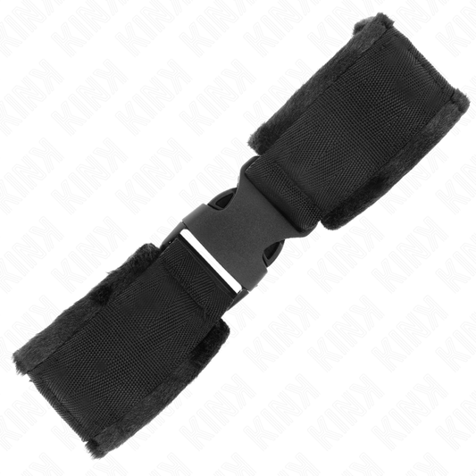 Kink Wrist Restraint Kink - Nylon Bind Hook&Loop Wrist Restraints Red-Black Model 1 Ajdustable 25-35 Cm X 6 Cm