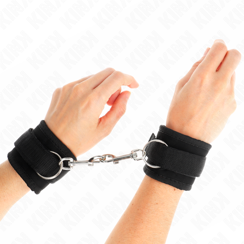 Kink Wrist Restraint Kink - Nylon Bind Hook&Loop Wrist Restraints Black Model 2 Adjustable 18-35 Cm X 6 Cm