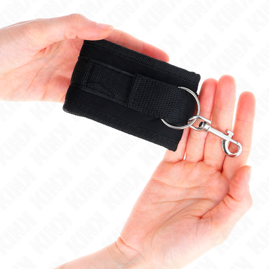 Kink Wrist Restraint Kink - Nylon Bind Hook&Loop Wrist Restraints Black Model 2 Adjustable 18-35 Cm X 6 Cm
