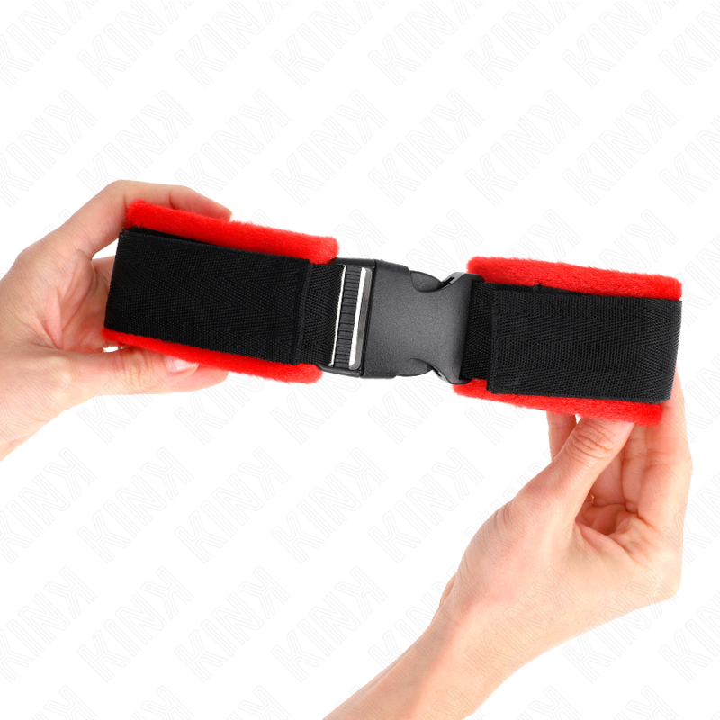 Kink Wrist Restraint Kink - Nylon Bind Hook&Loop Wrist Restraints Black Model 1 Ajdustable 25-35 Cm X 6 Cm