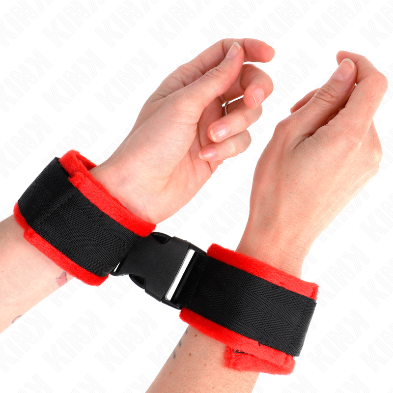 Kink Wrist Restraint Kink - Nylon Bind Hook&Loop Wrist Restraints Black Model 1 Ajdustable 25-35 Cm X 6 Cm