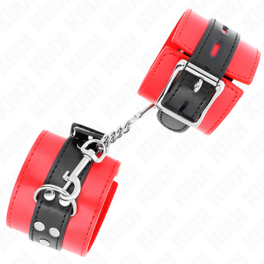 Kink Wrist Restraint Kink - Wrist Restraints Red With Black Belt Adjustable 17-28 Cm X 6 Cm