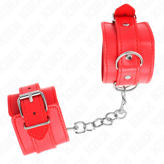 Kink Wrist Restraint Kink - Simple Wrist Restraints Red Adjustable 20-23 Cm X 5.5 Cm
