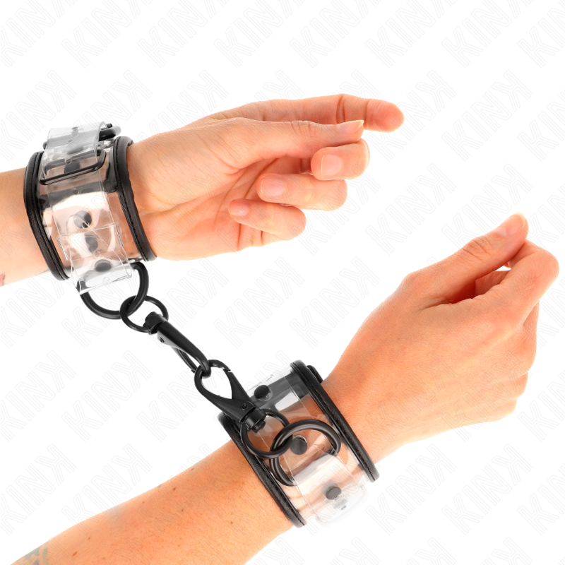 Kink Wrist Restraint Kink - Clear Wrist Cuffs Adjustable 18-30 Cm X 5.5 Cm