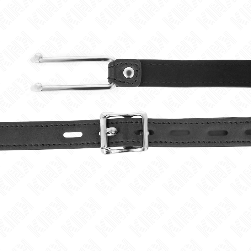Kink Collar & Gag Kink - Metal Hook Gag 11.5 Cm With Leatherette Strap Adjustable 39-58 Cm X 2 Cm