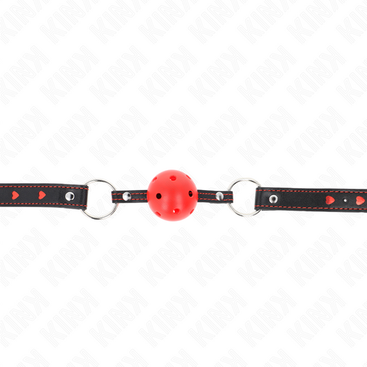 Kink Collar & Gag Kink - Hollow Hard Red Ball Gag Model 2 65 X 2.5 Cm