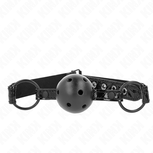 Kink Collar & Gag Kink - Diamond Pattern Ball 4.5 Cm Gag Model 3 64.5 Cm Adjustable 42-60 Cm