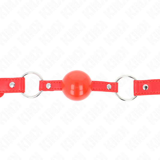 Kink Collar & Gag Kink - Tpe Ball 4 Cm Gag With Rojo Lock 60 X 2 Cm