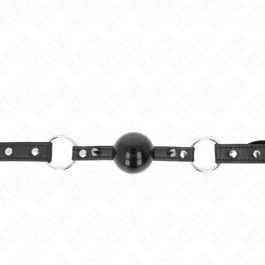 Kink Collar & Gag Kink - Ball 4 Cm Gag With Tip Rivet And Snap Lock 65 X 2 Cm