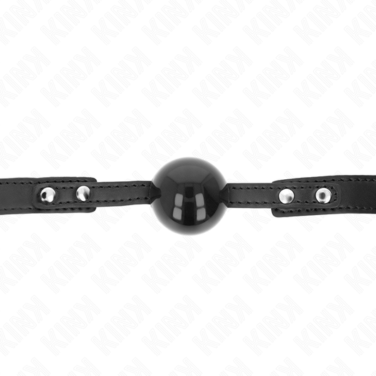 Kink Collar & Gag Kink - Soft Tpe Ball 4 Cm Gag Model 3 60 X 2 Cm Adjustable 37-52 Cm
