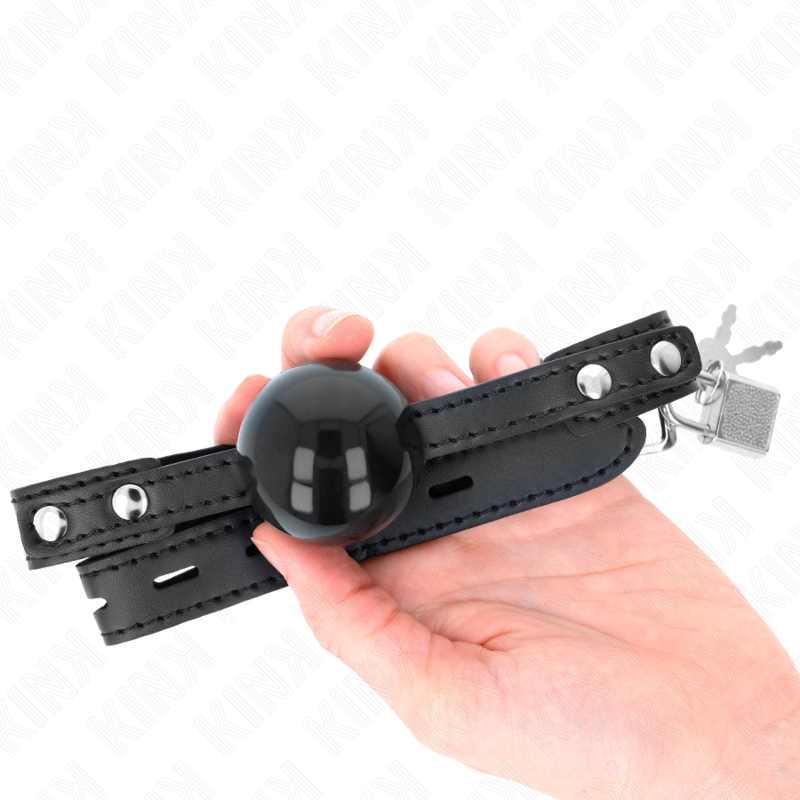 Kink Collar & Gag Kink - Soft Tpe Ball 4 Cm Gag Model 3 60 X 2 Cm Adjustable 37-52 Cm
