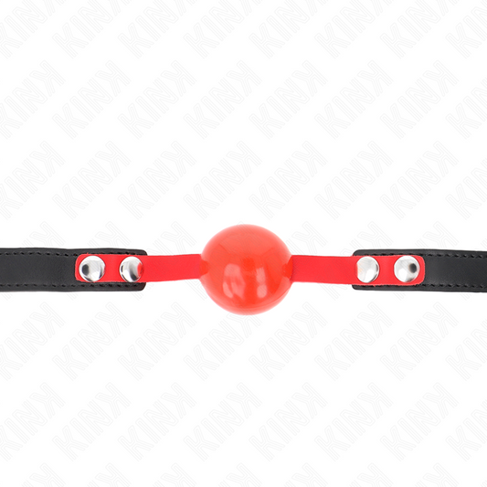 Kink Collar & Gag Kink - Soft Tpe Ball 4 Cm Gag Model 4 60 X 2 Cm Adjustable 37-52 Cm
