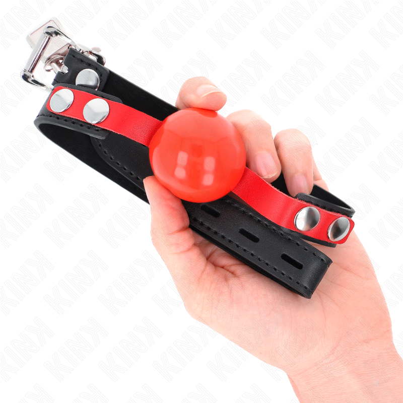 Kink Collar & Gag Kink - Soft Tpe Ball 4 Cm Gag Model 4 60 X 2 Cm Adjustable 37-52 Cm