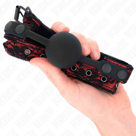Kink Collar & Gag Kink - Scandal Silicone Ball 4 Cm Gag Model 1 65 X 2 Cm