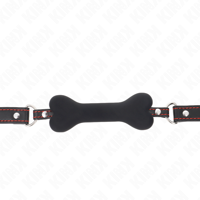 Kink Collar & Gag Kink - Black Bone 12 Cm Gag 63 X 2 Cm