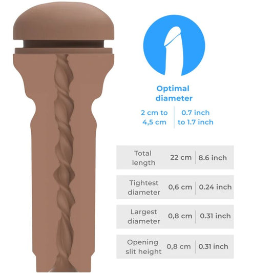 Kiiroo Feel Stroker Extra Tight Butt Mid Brown