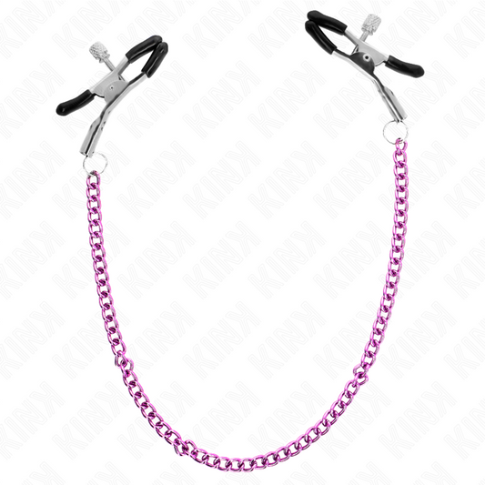 Kink Nipple Grip Kink - Chain Nipple Clamps Purple 30 Cm