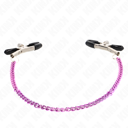 Kink Nipple Grip Kink - Chain Nipple Clamps Purple 30 Cm