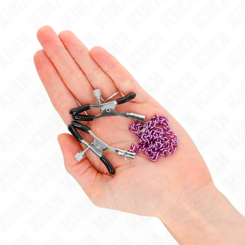 Kink Nipple Grip Kink - Chain Nipple Clamps Purple 30 Cm