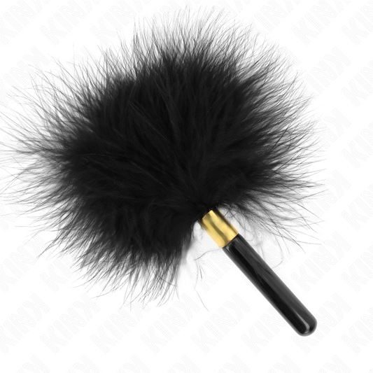 Kink Impact & Touch Kink - Black Gold Metal Tickle Feathers 18 Cm