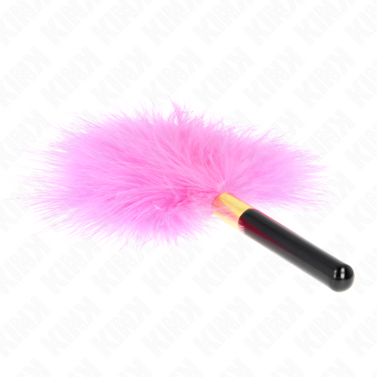 Kink Impact & Touch Kink - Fuchsia Gold Metal Tickle Feathers 18 Cm