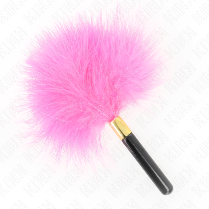 Kink Impact & Touch Kink - Fuchsia Gold Metal Tickle Feathers 18 Cm