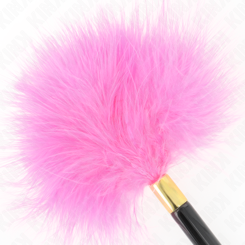 Kink Impact & Touch Kink - Fuchsia Gold Metal Tickle Feathers 18 Cm