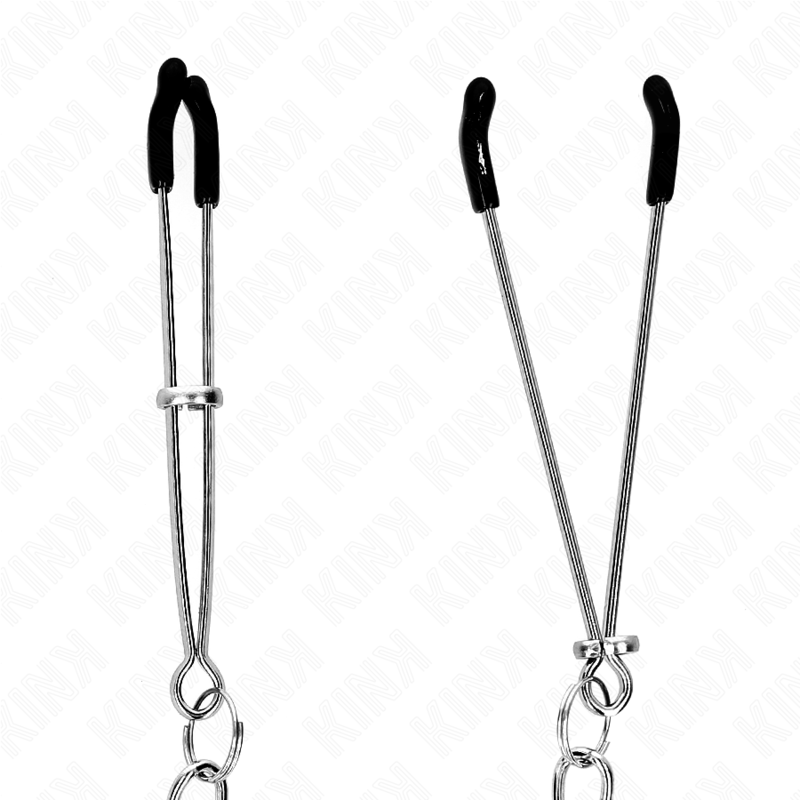 Kink Nipple Grip Kink - Thin Nipple Clamps With Thick Chain 30 Cm