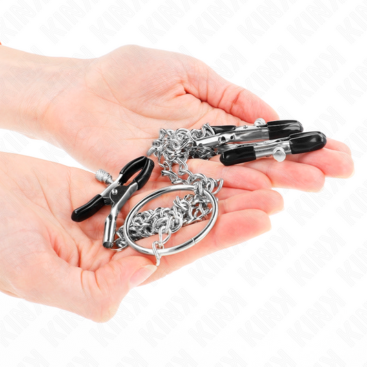 Kink Nipple Grip Kink - Triple Nipple And Clit Clamps With Chain Model 0