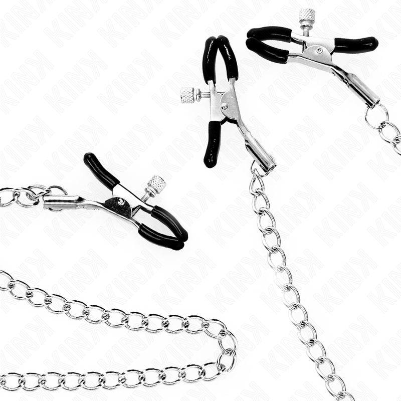 Kink Nipple Grip Kink - Triple Nipple And Clit Clamps With Chain Model 0