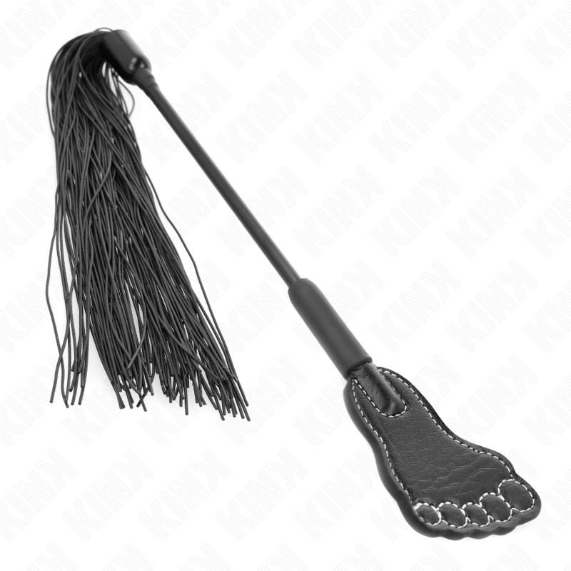 Kink Impact & Touch Kink - Foot Shaped Paddle With Tassel Whip 31 Cm