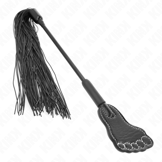 Kink Impact & Touch Kink - Foot Shaped Paddle With Tassel Whip 31 Cm