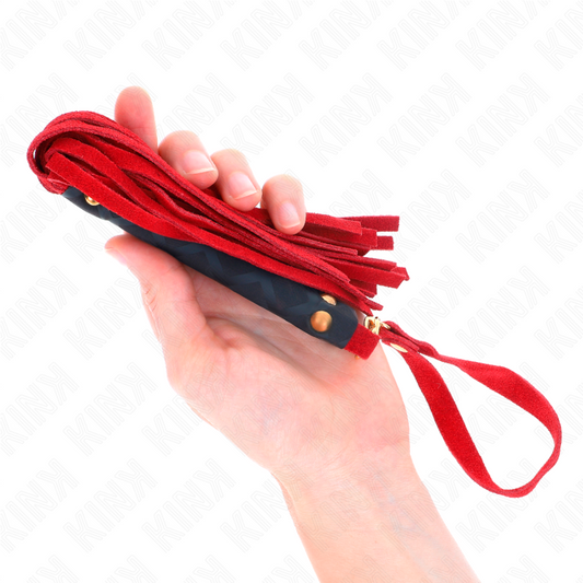 Kink Impact & Touch Kink - Red Suede Mini Whip 30 Cm