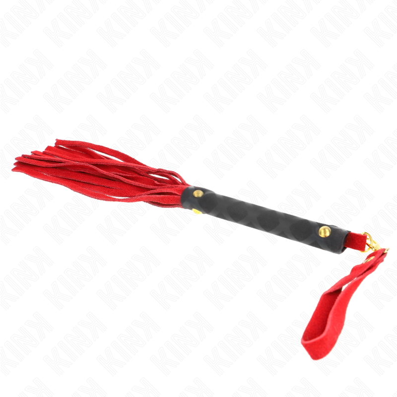 Kink Impact & Touch Kink - Red Suede Mini Whip 30 Cm