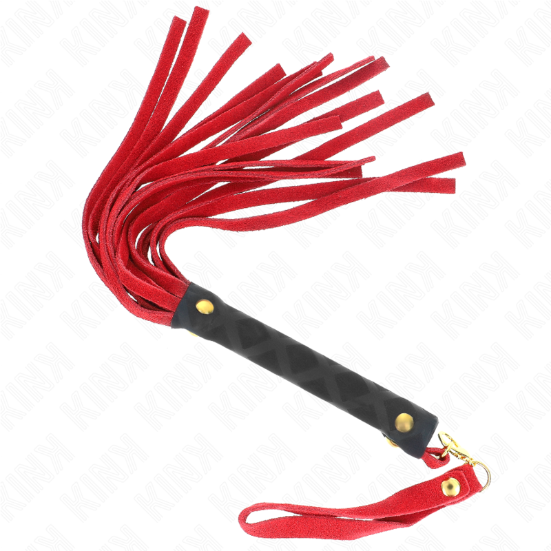 Kink Impact & Touch Kink - Red Suede Mini Whip 30 Cm