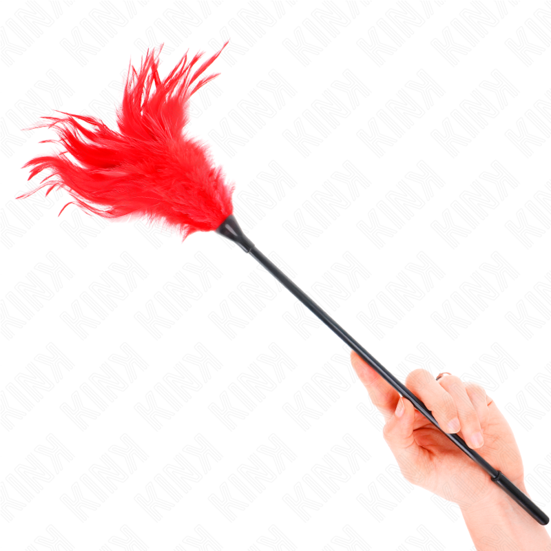 Kink Impact & Touch Kink - Multiple Red Tickle Feathers 45 Cm