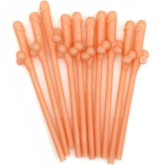 Diablo Picante 10 Penis Shaped Straws