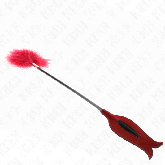Kink Impact & Touch Kink - Tickle Feathers With Rose-Shaped Paddle 8 Cm