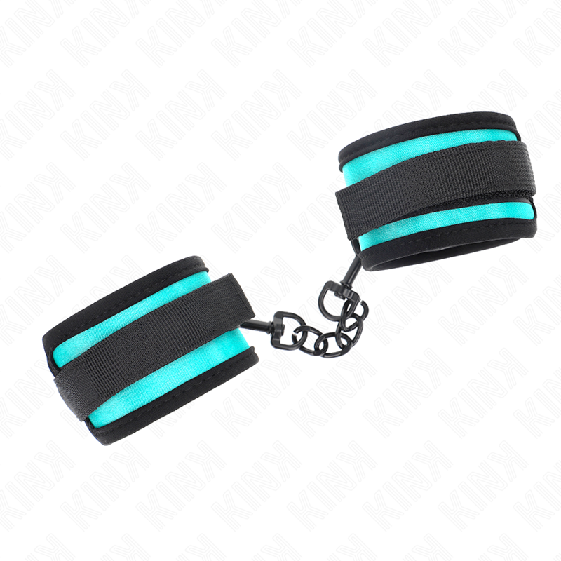 Kink Wrist Restraint Kink - Hook And Loop Nylon Bind Wrist Restraints Black-Blue Adjustable 18-32 Cm X 5 Cm
