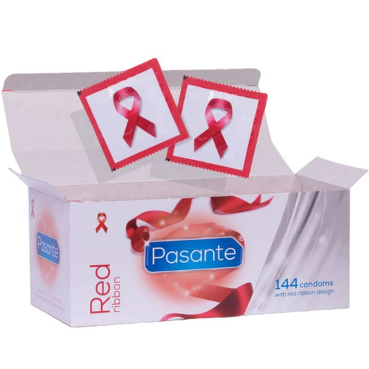 Pasante Condoms Red Ribbon 144 Units