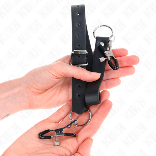 Kink Nipple Grip Kink - 4 Clit Clamps Adjustable 34-48 Cm