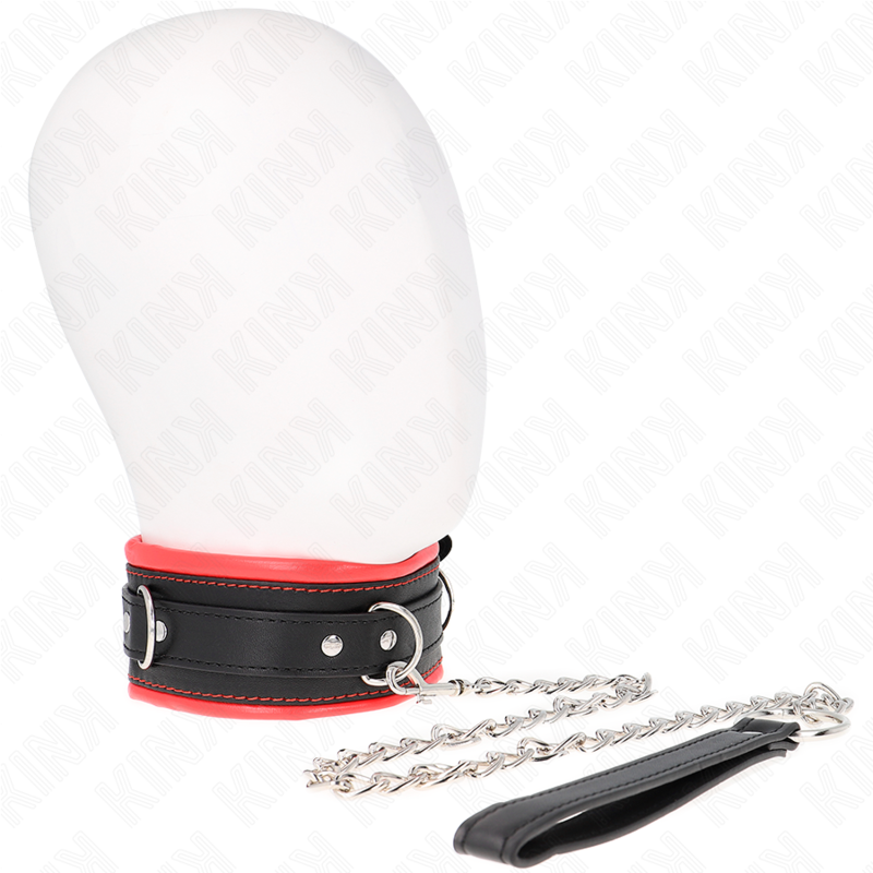 Kink Collar & Gag Kink - Heavy Necklace With Belt 65 Cm Model 3 Adjustable 36.5-50 Cm