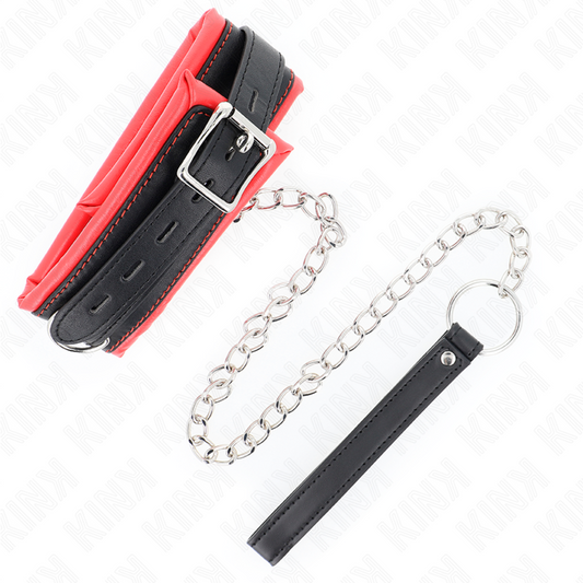 Kink Collar & Gag Kink - Heavy Necklace With Belt 65 Cm Model 3 Adjustable 36.5-50 Cm