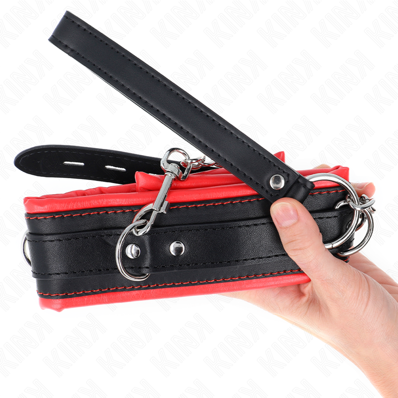 Kink Collar & Gag Kink - Heavy Necklace With Belt 65 Cm Model 3 Adjustable 36.5-50 Cm